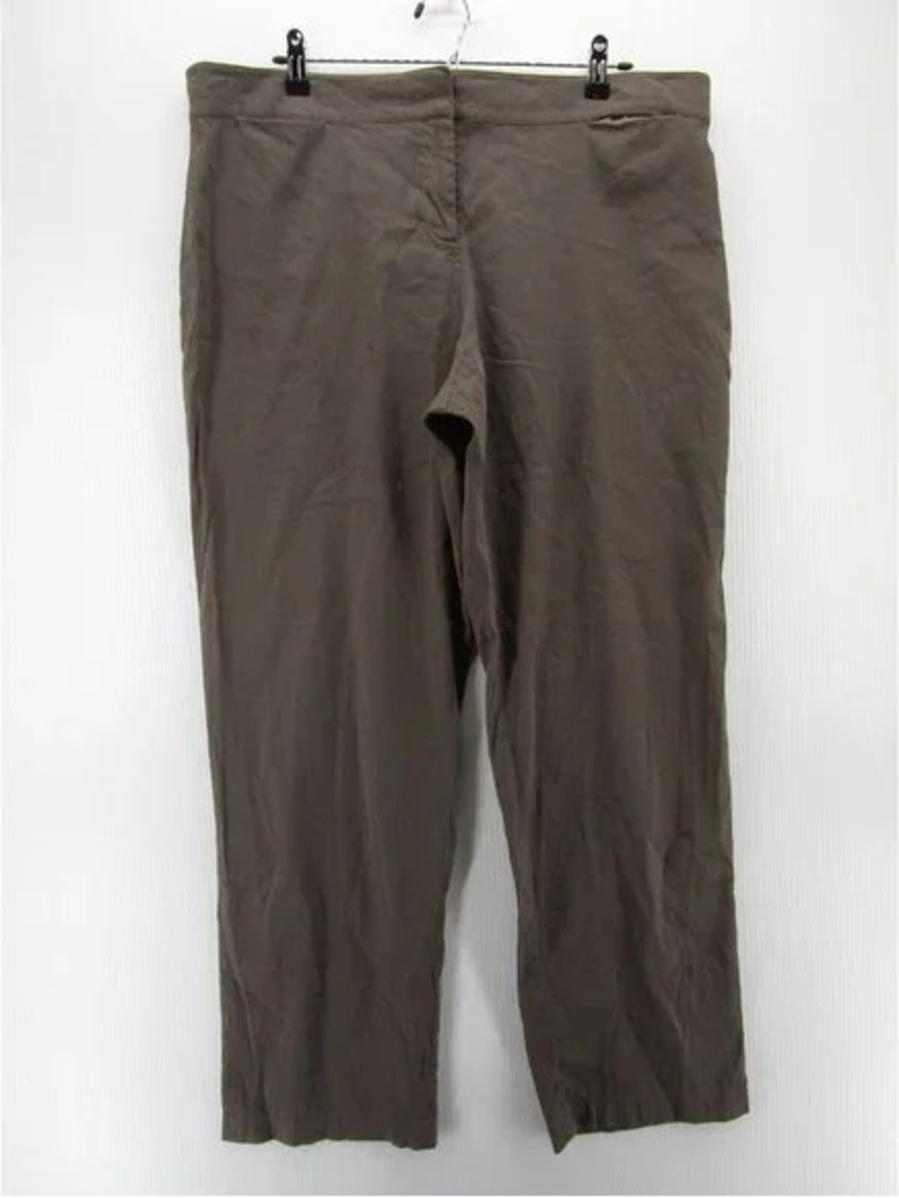 Eileen Fisher light Gray Lyocell And Linen Pants Woman's Size 8p